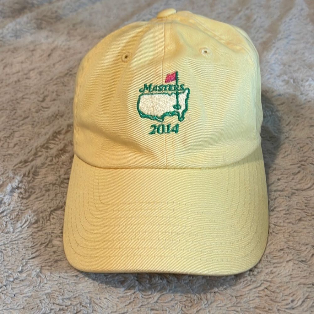 Masters Yellow Embroidered 2014 Baseball Cap